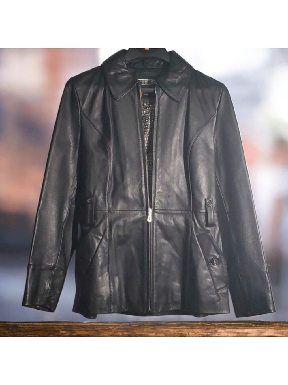 Wilsons Premium Leather jacket‎ women’s size medium M med jacket li…